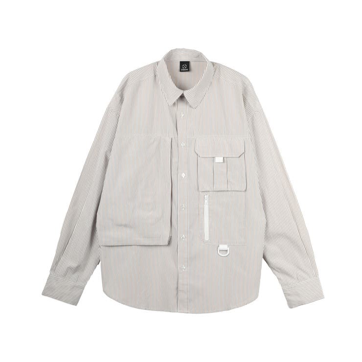 【smore】Stripe pocket l/s shirt | aimoha men | 詳細画像19 