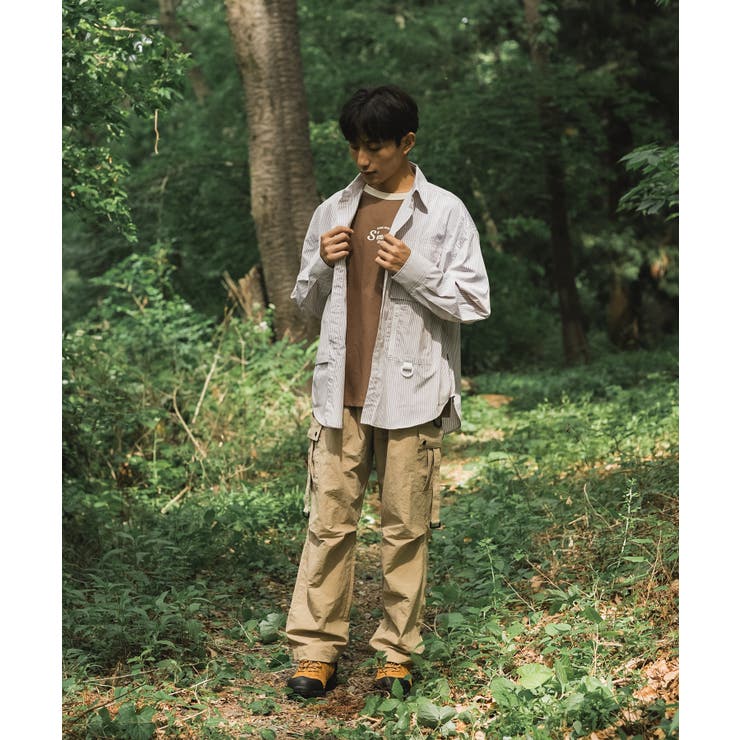 【smore】Stripe pocket l/s shirt | aimoha men | 詳細画像16 