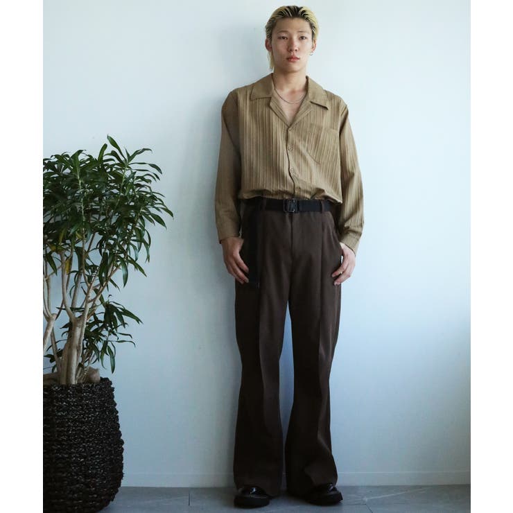 aimoha mens モード系エンボス加工シャツ | aimoha men | 詳細画像29 