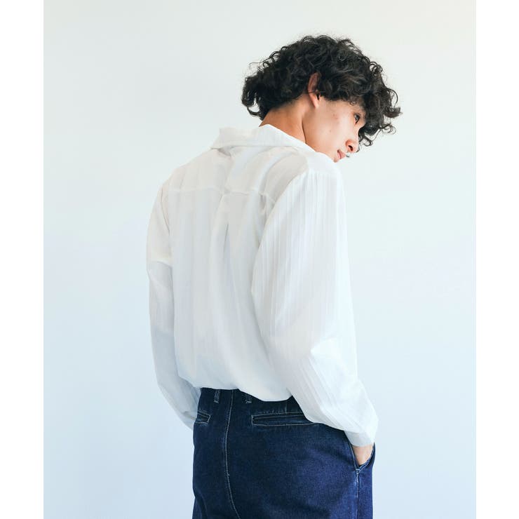 aimoha mens モード系エンボス加工シャツ | aimoha men | 詳細画像42 
