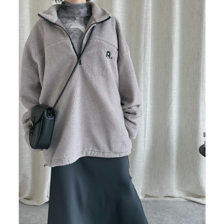 オリジナルハーフジップボアプルオーバー【AW】 | aimoha  | 詳細画像3 