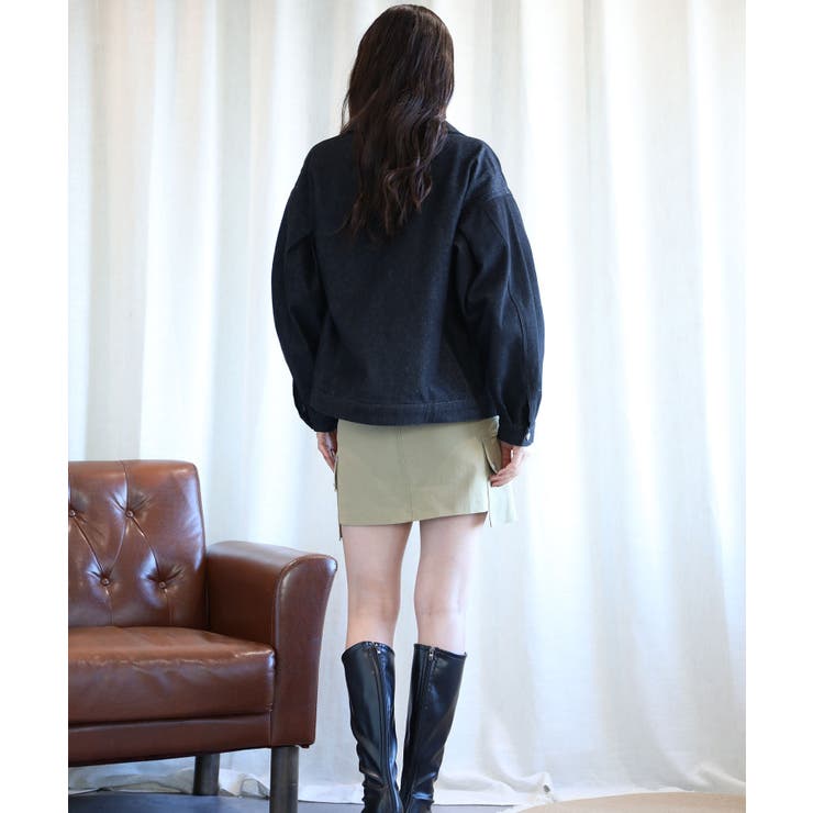 オリジナルショット丈デニムジャケット | aimoha  | 詳細画像8 