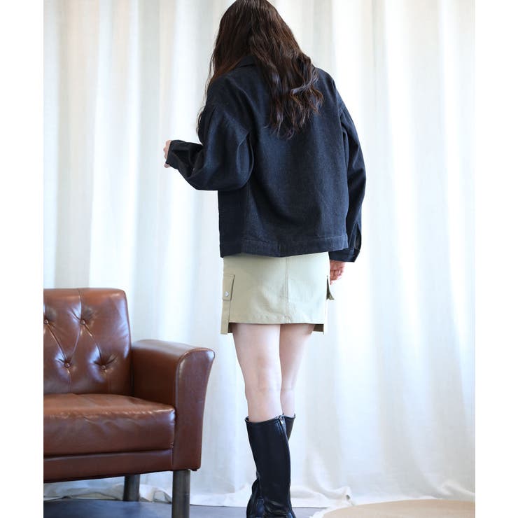 オリジナルショット丈デニムジャケット | aimoha  | 詳細画像9 