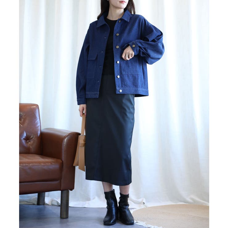 オリジナルショット丈デニムジャケット | aimoha  | 詳細画像11 