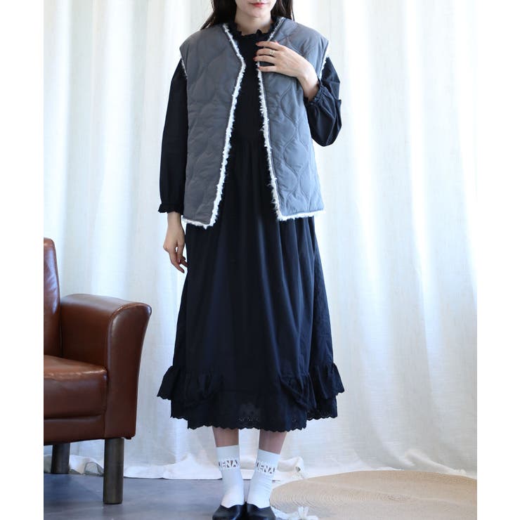 45rpm ウールコットン もこもこ ボアベスト 2 日本製 45rpm ウールコットン もこもこ ボアベスト 2 日本製 - メルカリ