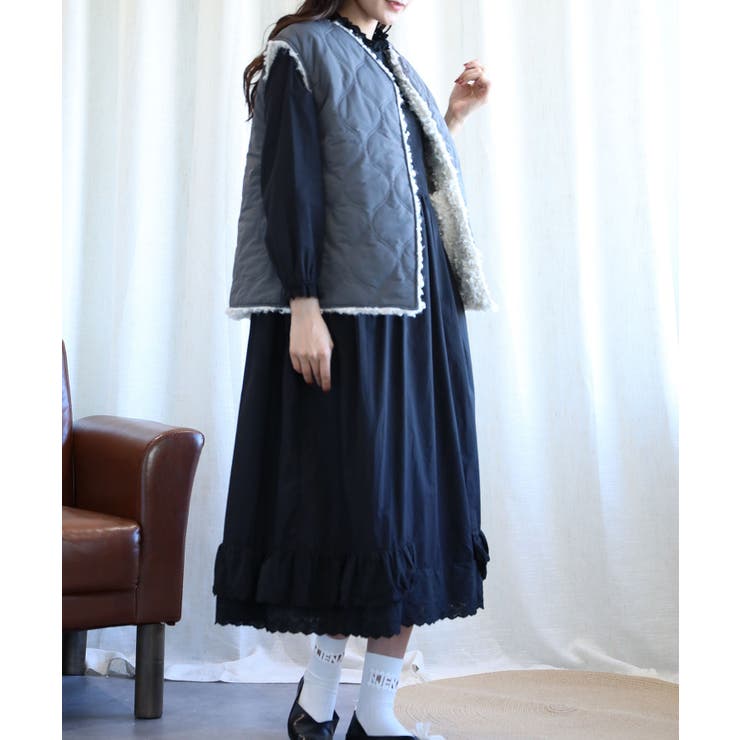 オリジナル2WAYボアベスト【AW】 | aimoha  | 詳細画像25 