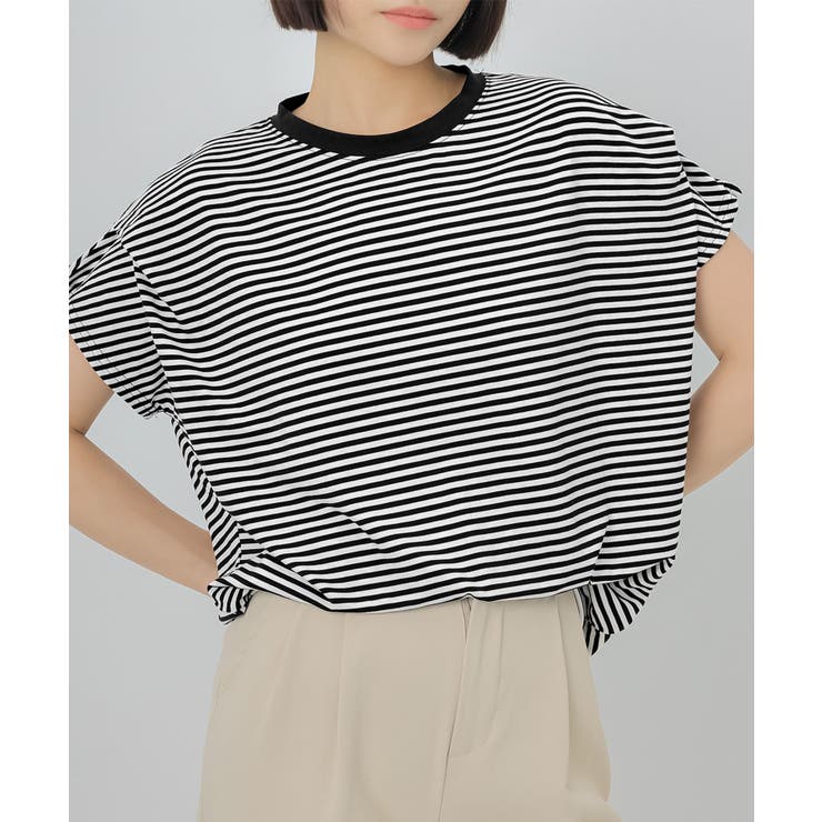 ショルダータック半袖Tシャツプルオーバー | aimoha  | 詳細画像2 