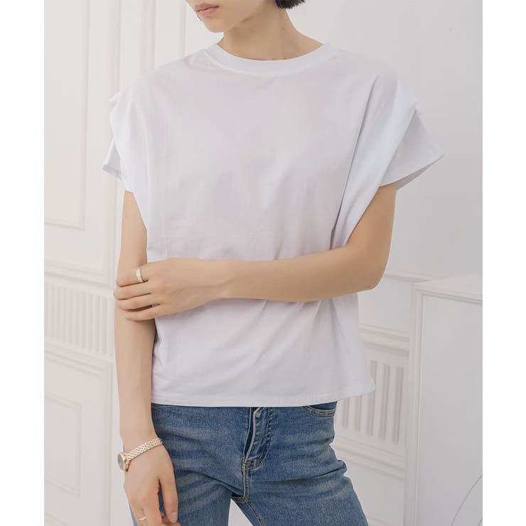 ショルダータック半袖Tシャツプルオーバー | aimoha  | 詳細画像5 