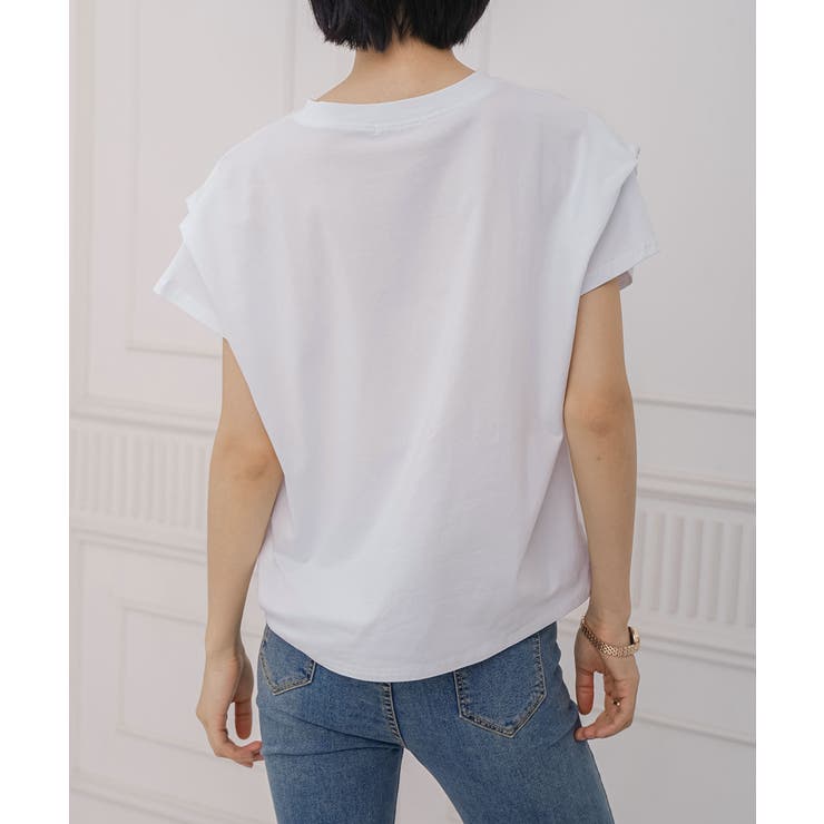 ショルダータック半袖Tシャツプルオーバー | aimoha  | 詳細画像7 