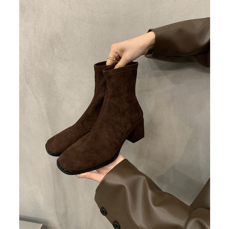 【shoes365】スウェードショートブーツ
