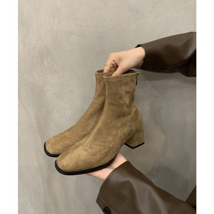 【shoes365】スウェードショートブーツ