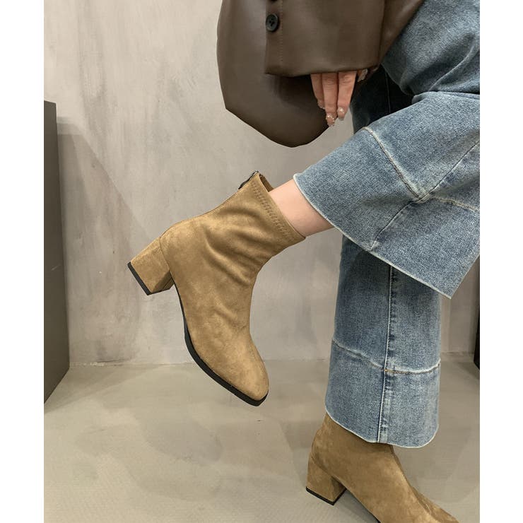 【shoes365】スウェードショートブーツ