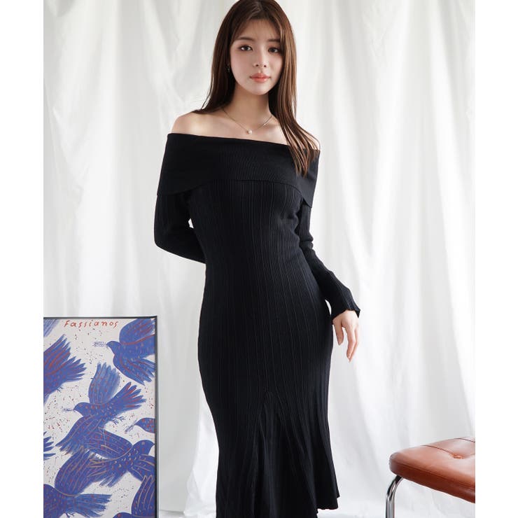 【Jasmine】オフショルロングニットワンピース Jasmine Grandi… | aimoha  | 詳細画像5 