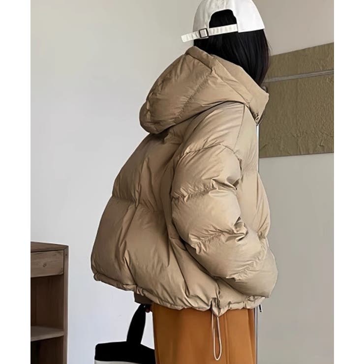 大きめフードのふかふかショートダウン | aimoha  | 詳細画像6 