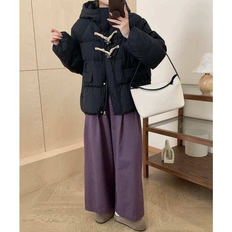 フード付きショートダウンジャケット | aimoha  | 詳細画像12 