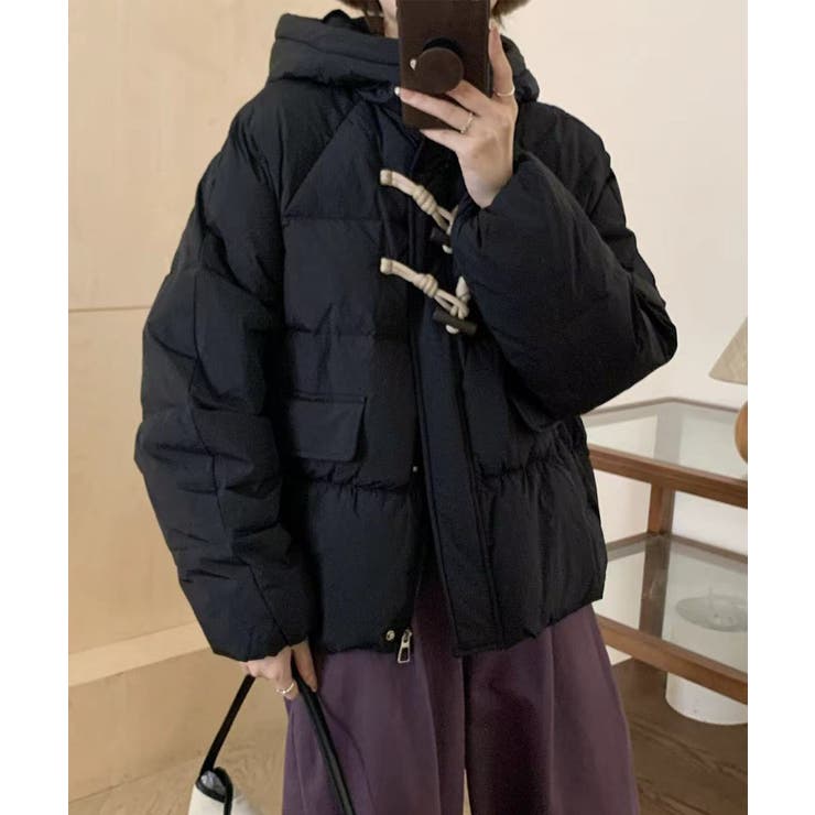 フード付きショートダウンジャケット | aimoha  | 詳細画像14 