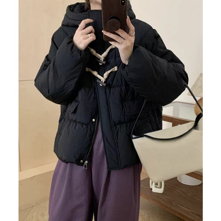 フード付きショートダウンジャケット | aimoha  | 詳細画像11 