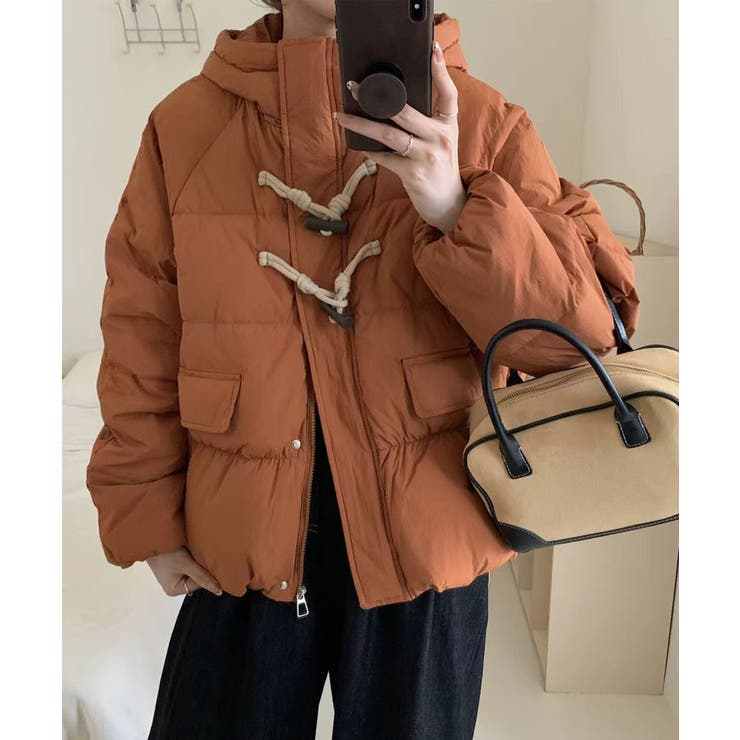 フード付きショートダウンジャケット | aimoha  | 詳細画像1 