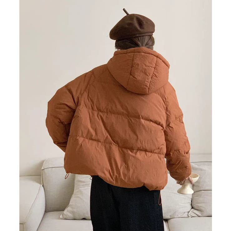 フード付きショートダウンジャケット | aimoha  | 詳細画像6 