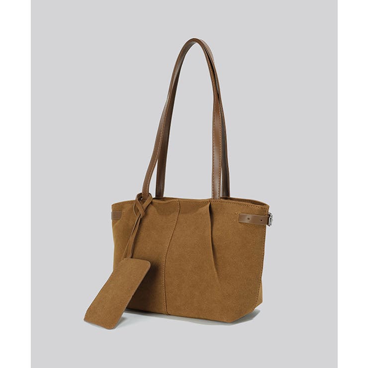 スエード調 ポーチ付き トートバッグ | aimoha  | 詳細画像13 