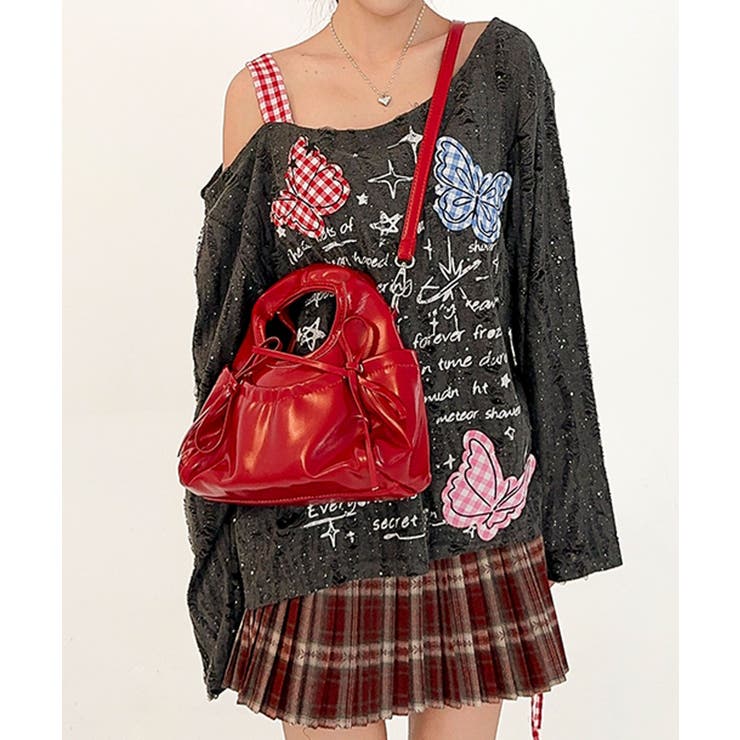 HOOK for girls 2WAY リボンデザイン フェイクレザー バッグ | HOOK | 詳細画像10 