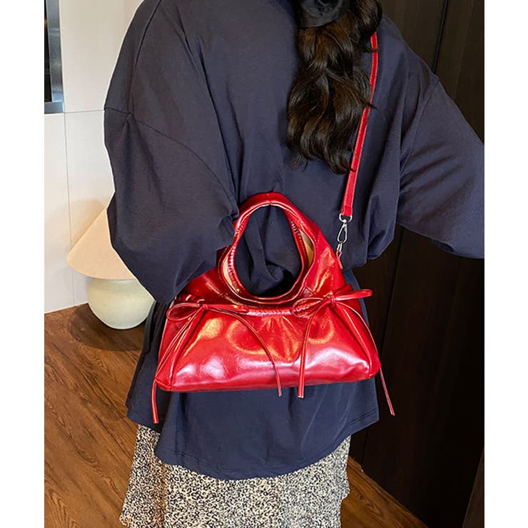 HOOK for girls 2WAY リボンデザイン フェイクレザー バッグ | HOOK | 詳細画像12 