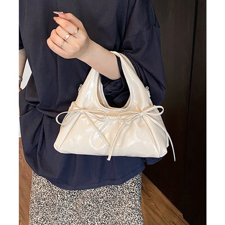 HOOK for girls 2WAY リボンデザイン フェイクレザー バッグ | HOOK | 詳細画像3 