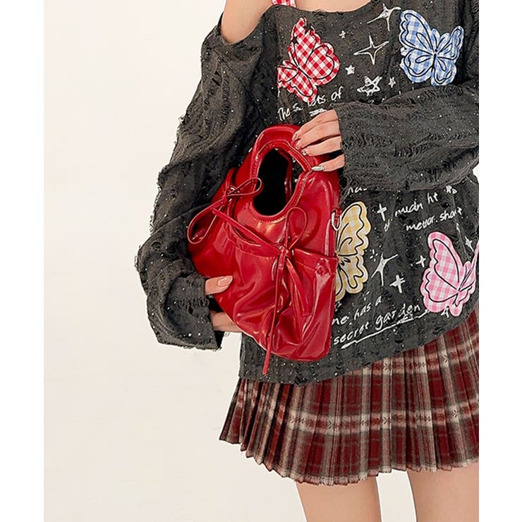 HOOK for girls 2WAY リボンデザイン フェイクレザー バッグ | HOOK | 詳細画像9 