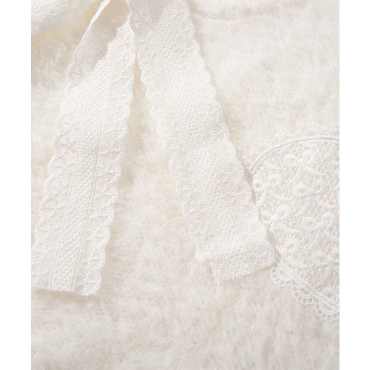 HOOK for girls レースハートゆるニットプルオーバー | HOOK | 詳細画像9 