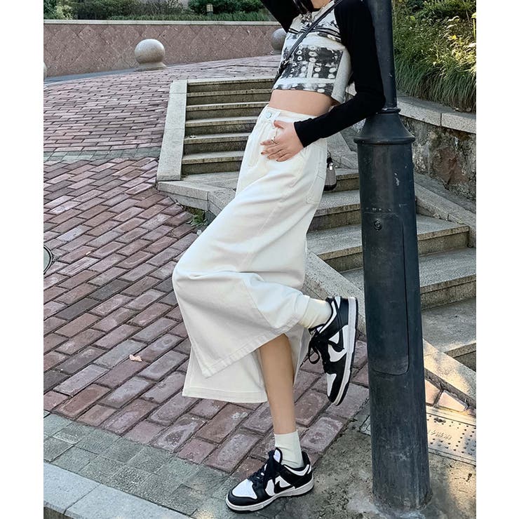 【BANICO】フロントスリットデニムスカート | aimoha  | 詳細画像9 