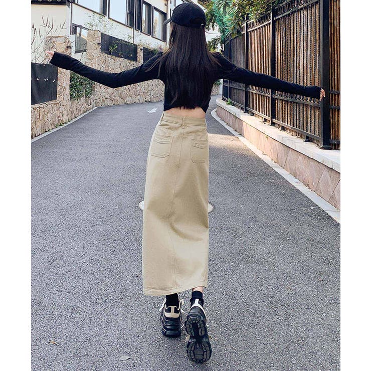 【BANICO】フロントスリットデニムスカート | aimoha  | 詳細画像23 