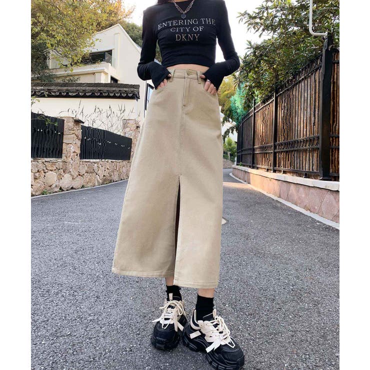 【BANICO】フロントスリットデニムスカート | aimoha  | 詳細画像26 