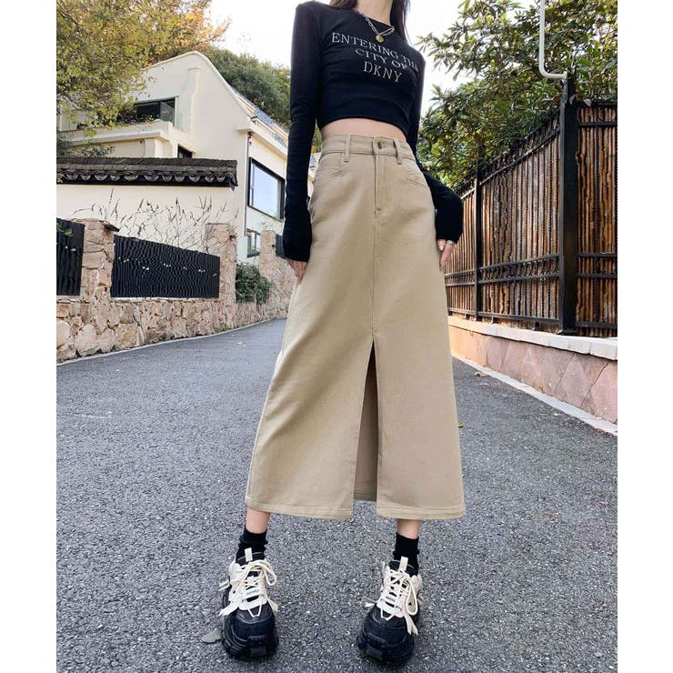 【BANICO】フロントスリットデニムスカート | aimoha  | 詳細画像27 