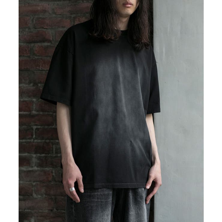 ブラック | 【aimoha neo】OMBRE FADE COTTON TEE【SS】 | aimoha men