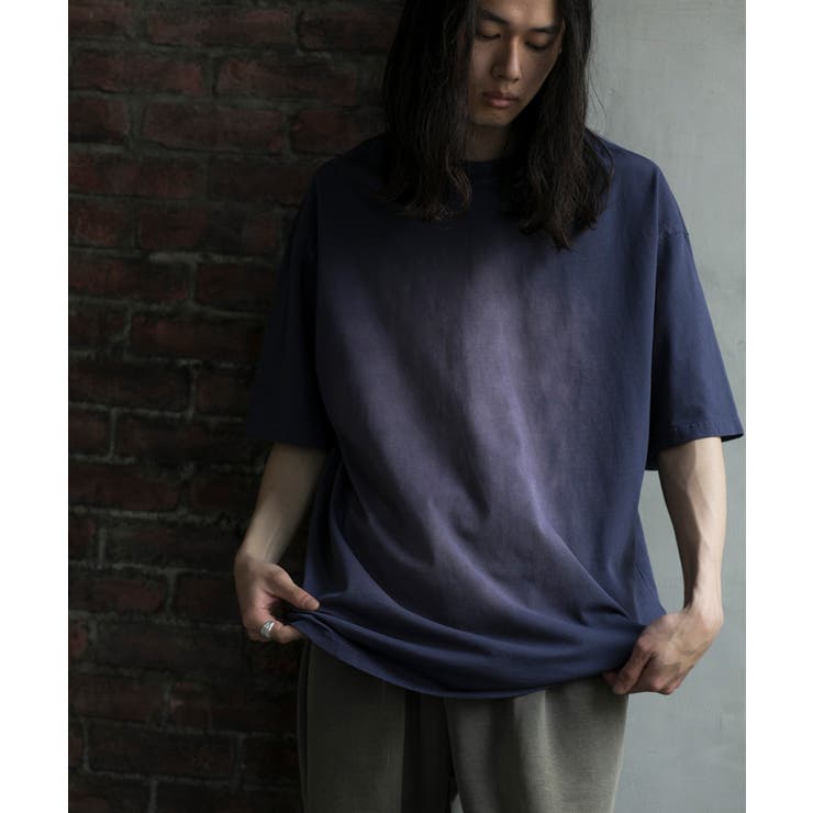 パープル | 【aimoha neo】OMBRE FADE COTTON TEE【SS】 | aimoha men