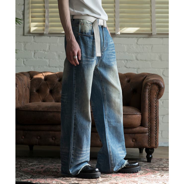 ネイビー | VINTAGE WASH RELAXED | aimoha men