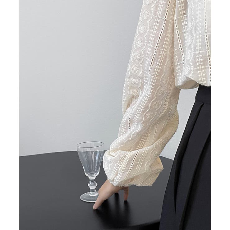 レースブラウス 韓国ファッション トップス | aimoha  | 詳細画像7 