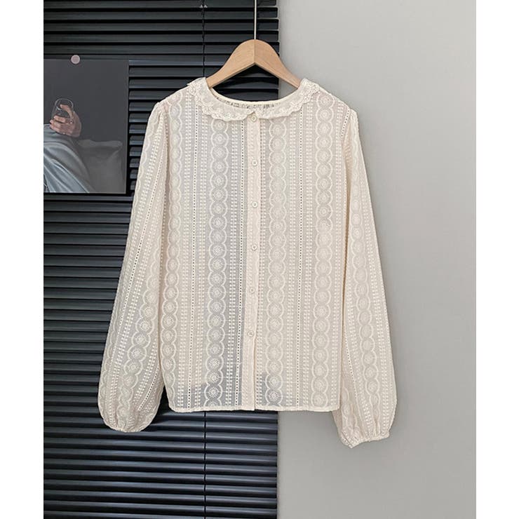 レースブラウス 韓国ファッション トップス | aimoha  | 詳細画像8 