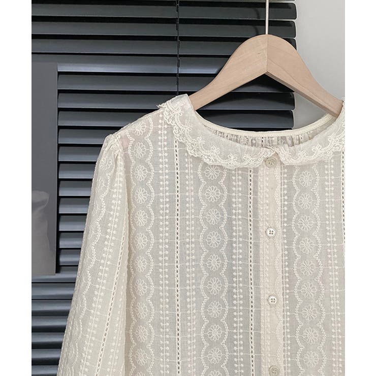 レースブラウス 韓国ファッション トップス | aimoha  | 詳細画像9 