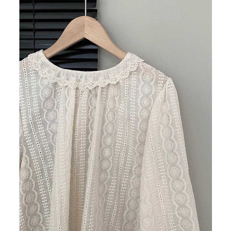 レースブラウス 韓国ファッション トップス | aimoha  | 詳細画像11 