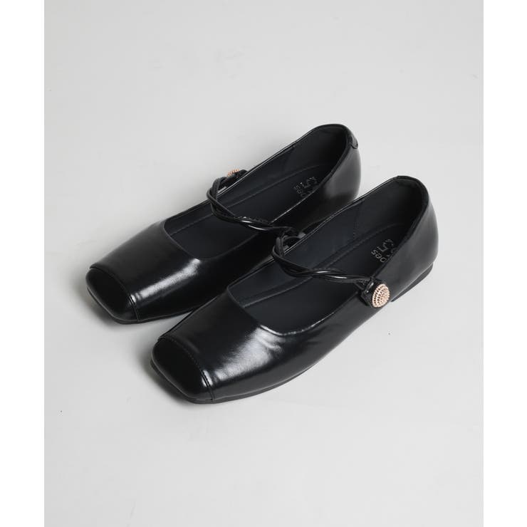 【shoes365】ストラップスクエアトゥフラットシューズ | aimoha  | 詳細画像32 