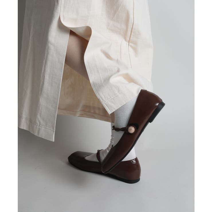 【shoes365】ストラップスクエアトゥフラットシューズ | aimoha  | 詳細画像33 