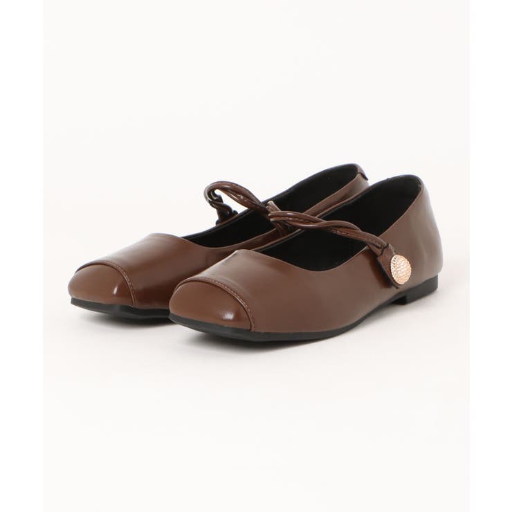 【shoes365】ストラップスクエアトゥフラットシューズ | aimoha  | 詳細画像3 