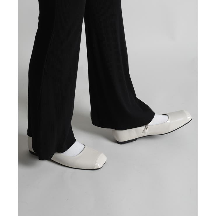 【shoes365】ストラップスクエアトゥフラットシューズ | aimoha  | 詳細画像4 
