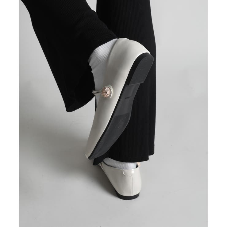 【shoes365】ストラップスクエアトゥフラットシューズ | aimoha  | 詳細画像5 