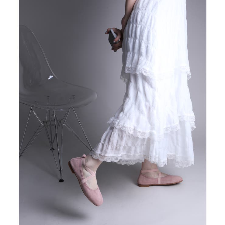 【shoes365】スエード素材のクロスストラップバレエシューズ | aimoha  | 詳細画像7 