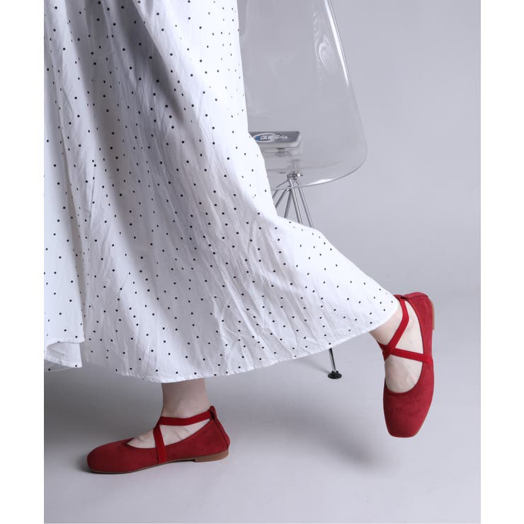 【shoes365】スエード素材のクロスストラップバレエシューズ | aimoha  | 詳細画像27 