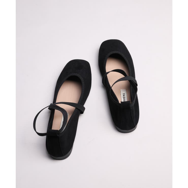 【shoes365】スエード素材のクロスストラップバレエシューズ | aimoha  | 詳細画像34 
