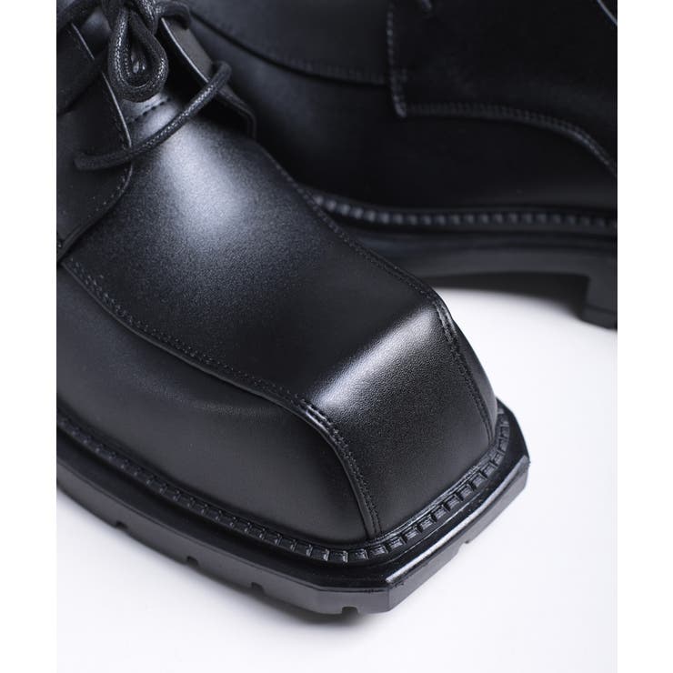 shoes365】異形スクエアトゥ厚底ドレスシューズ[品番