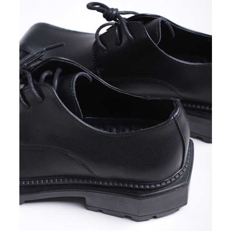 shoes365】異形スクエアトゥ厚底ドレスシューズ[品番 shoes365】異形スクエアトゥ厚底ドレスシューズ[品番